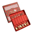 thumbnail image 2 of Xmas Cutlery Kits Stirring Spoon Multipurpose Christmas Forks and Spoons Set for 6pcs Star Type, 2 of 9