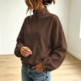 thumbnail image 4 of Hurxie Womens Half Zip Pullover Sweatshirt Long Sleeve Quarter Zip Sweatshirts Mock Neck Soft Casual Fall Sweatshirts, Daily Wear, 4 of 7