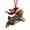B, variant on Christmas Ornament Flat 2D Acrylic Lion Wearing Santa Hat Charm Christmas Hanging Ornament with Rope