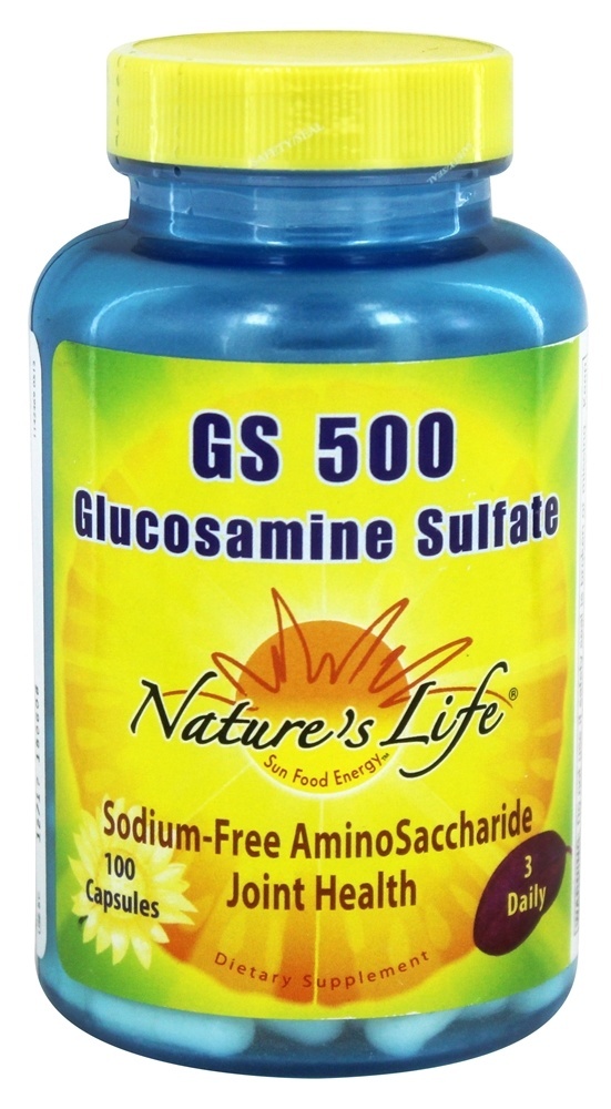 Nature's Life Glucosamine Sulfate 500 100 Capsules