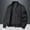Black, variant on Xysaqa Men's Full Zip Bomber Jacket Fall Winter Windbreaker Casual Cotton Warm Thicken Military Jacket Outwear with Multi Pockets M-4XL（Available in Big & Tall) Gray