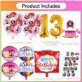 thumbnail image 2 of Boss Baby White Girl Party Supplies 13th Decor Kit Balloons Birthday Cake Topper Decorations, 2 of 6