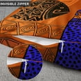 thumbnail image 6 of Set of 4 Throw Pillow Covers Retro Abstract Black and Brown Basket Zebra Giraffe African Women Ethnic Tribe Decorative Pillow Cases Home Decor Standard Square 18x18 Inches Pillowcases, 6 of 6
