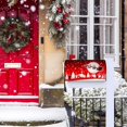 thumbnail image 5 of Christmas Mailbox Cover 21x18 Inch, Red Christmas Post Letter Box Covers, New Year Holiday Xmas Magnetic Waterproof Mail Wraps for Outdoor Yard Garden Standard Mailbox Decor, 5 of 6