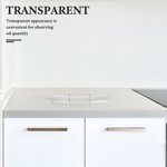 OULII 2pcs Universal Range coupe à l'huile de hood avec matériau plastique