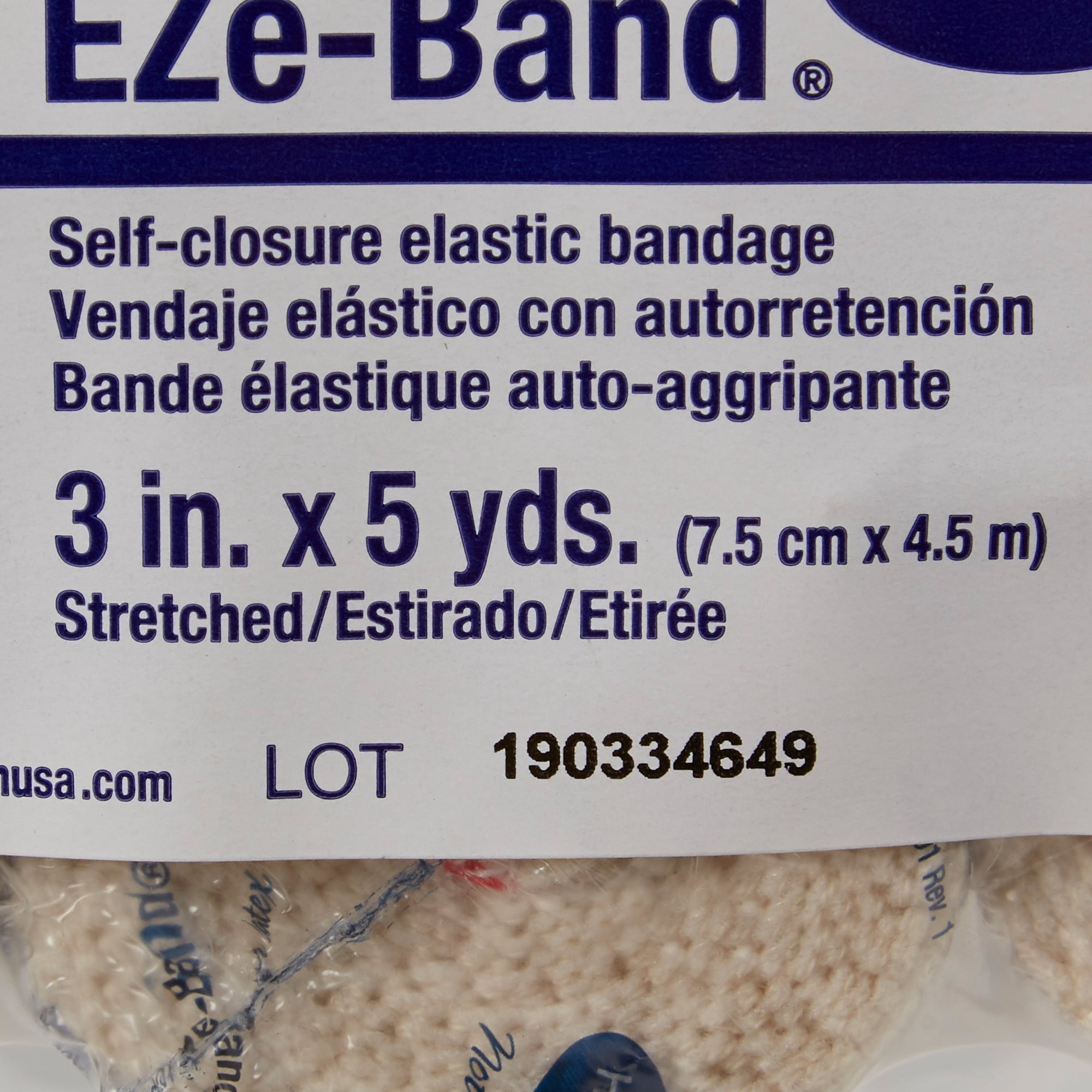 Hartmann EZe-Band LF Elastic Bandage Beige NonSterile 3" x 5 Yd 60 Ct