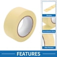thumbnail image 3 of Unique Bargains Painters Tape Easy Removal Masking Master Tape Beige -2 Inches x 54.7 Yards, 3 of 6