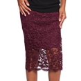 thumbnail image 2 of Bar III Crochet Lace Midi Skirt Purple S, 2 of 3