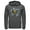 Charcoal Heather, variant on Men's Superman Logo Broken Chain  Pull Over Hoodie Black 2X Large