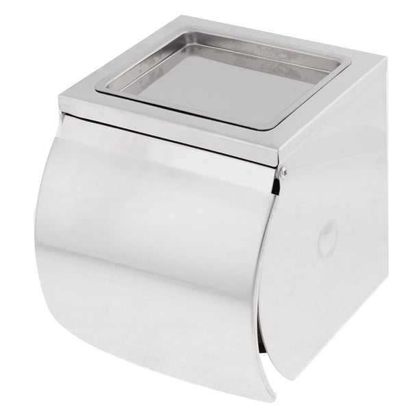 Stainless Steel Bathroom Toilet Paper Roll Box Ashtray Holder