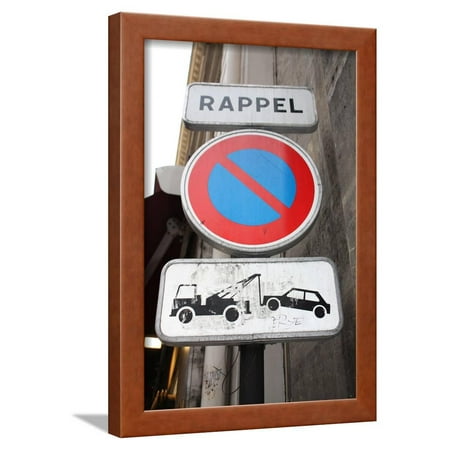  Paris  France Rappel Sign Art  Print Poster Framed  Poster 