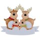 thumbnail image 1 of Árbol De Navidad Personalizado De La Familia De Renos, Alce, Santa, Familia, Ciervo, Vacaciones, Decoración De Invierno, Regalo Tradicional Sweethay HA043603-05, 1 of 6