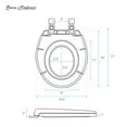 thumbnail image 2 of Round Toilet Seat with Toddler Seat Built In, Family Toilet Seat in Glossy White, 2 of 8