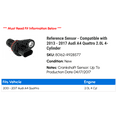 thumbnail image 2 of Reference Sensor - Compatible with 2013 - 2017 Audi A4 Quattro 2.0L 4-Cylinder 2014 2015 2016, 2 of 2