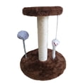 thumbnail image 1 of Cat Scratching Post Sisal Rope Cat Claw Stand Soft Smooth Plush Scratch Tower With Interactive Toys Stable Claw Grinding Device, 1 of 9