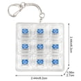 thumbnail image 3 of vlrwzc DIY Keyboard Fidget Keychain 9Keys Finger Keyboard Cap Portable Keychain Clickers for Adults Stress Relief Keyboard Fidget Clicker, 3 of 7