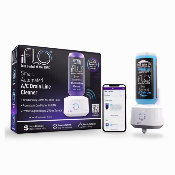 Sistema automatizado de limpieza de tuberías de drenaje de aire acondicionado iFlo Smart