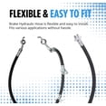 thumbnail image 4 of PRFMNCR Brake Hose Front Center Brake Line Brake Hydraulic Hose 1Pcs Replacement for Dodge W150 1977-1981 1984 5.9L V8, for Dodge W300 1976 1977 1978 7.2L V8 Replace# 4383067, 3898996, 4112325, 4 of 7