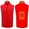 thumbnail image 2 of guisaled Heated Vest, Men Winter Lightweight Warm Heated Vests Full Zip Stand Collar Soft Shell Heating Jackets Outdoor Hunting Vest, 2 of 4
