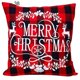 thumbnail image 1 of Funda de almohada transpirable, funda de almohada de Navidad de piel de lino de un solo lado, 1 of 5