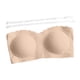 thumbnail image 5 of Brasier Tela de Mantequilla Sujetador Cómodo y Transparente para Mujer, sin Espalda, sin Tirantes, con Tirantes convertibles Extra Grande, 5 of 5