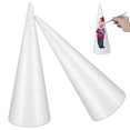 thumbnail image 1 of 2PCS Cone Shape Handmade Children DIY Party Decoration Cone Polystyrene, 1 of 2