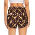 thumbnail image 4 of Goofa Sunflowers with Skull and Hand Printed Women 2 in 1 Running Shorts,Quick Dry Athletic Workout Shorts,High Waisted Athletic Shorts with Liner Pockets-X-Large, 4 of 9