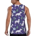 thumbnail image 3 of Easygdp Cute Dog Men's Tank Top, Sleeveless Muscle T Shirts, Breathable, Quick-Dry, Loose for Gym, Running, Fitness - XX-Large, 3 of 9