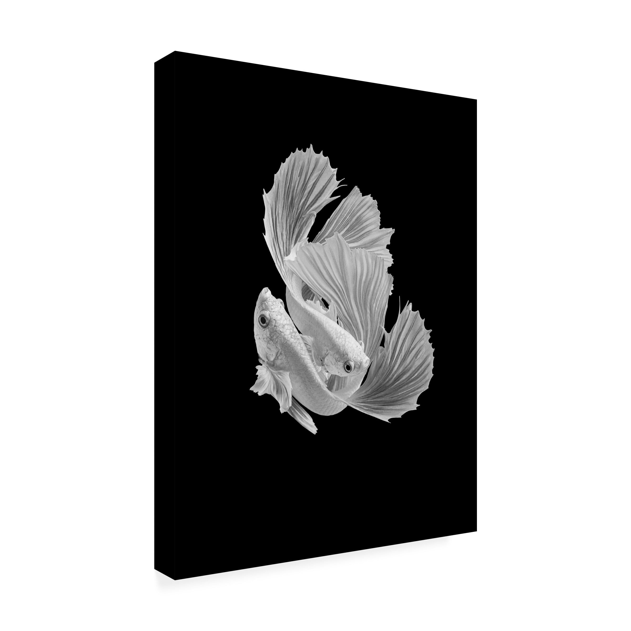 Canvas Wall Art - Andi Halil 'White Love' Wall Art for Living Room, Bedroom, or Office DÃ©cor by Trademark Fine Art - 24 x 32 Inches