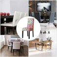 thumbnail image 4 of Chair Covers Stretch Dining Chair Covers Removable High Back Chair Protective for Dining Room Kitchen Banquet Party Decoration (M-Red, 6 PCS), 4 of 8
