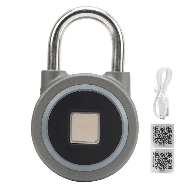 Cerradura inteligente con huella dactilar, portátil, con Bluetooth, candado de seguridad antirrobo sin llave, herramienta para puerta, resistente al agua IP65, para bolsos, cajones y maletas, color g