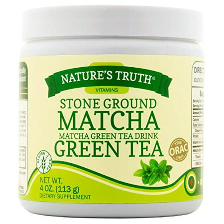 Nature's Truth Stone Ground Matcha Green Tea Drink Powder 4oz (Best Way To Drink Matcha)