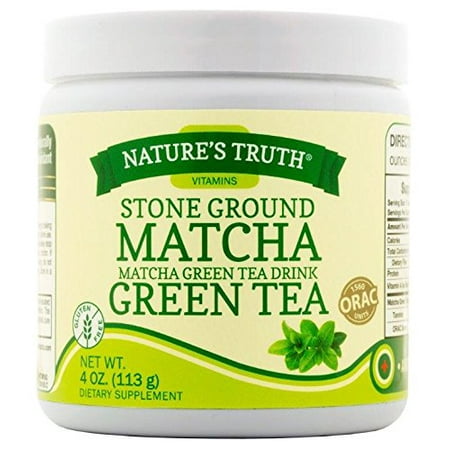 Nature's Truth Stone Ground Matcha Green Tea Drink Powder 4oz (Best Way To Drink Matcha)