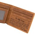 thumbnail image 2 of Mom Son Wallet - Engraved Leather Men Wallet-The Perfect Personalized Son Gift From Mom And Dad, 2 of 6