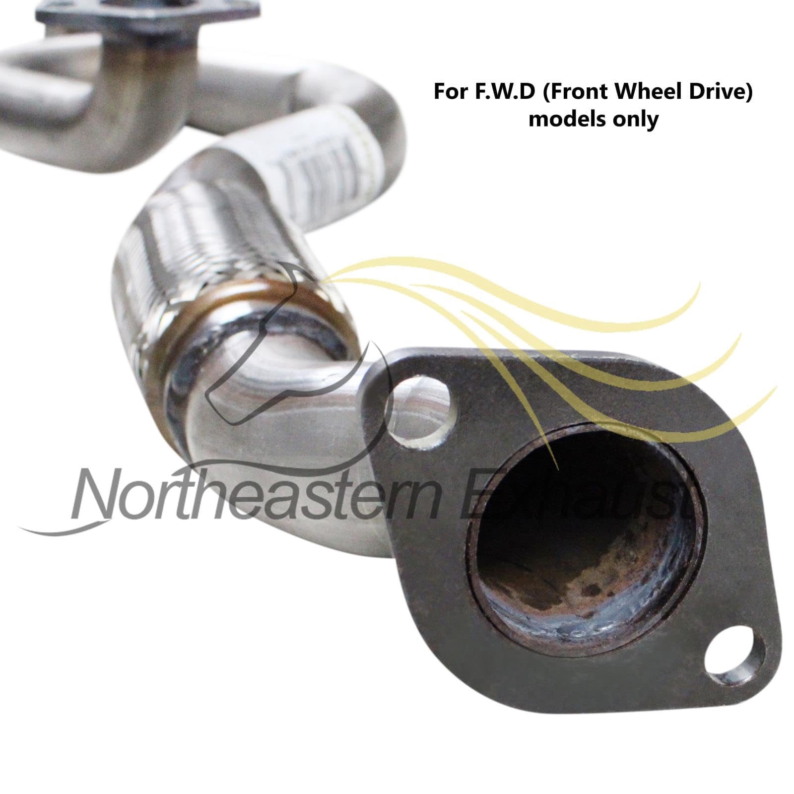 Northeastern Exhaust Y Pipe Fits 2005-2008 Hyundai Tucson 2.7L & 2005-2010 Kia Sportage 2.7L FWD Models Only - Direct Fit | Stainless Steel