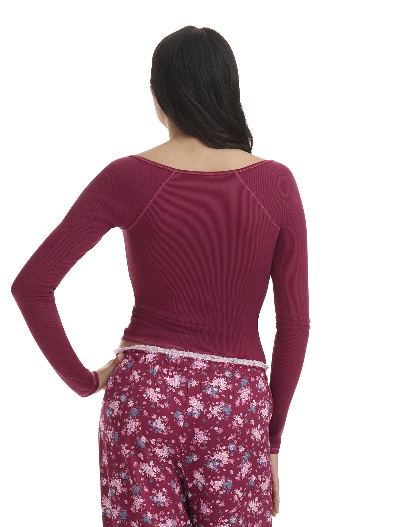 Mills by Millie Bobby Brown Women's Sleep Long Sleeve Top, Sizes XS-XXXL