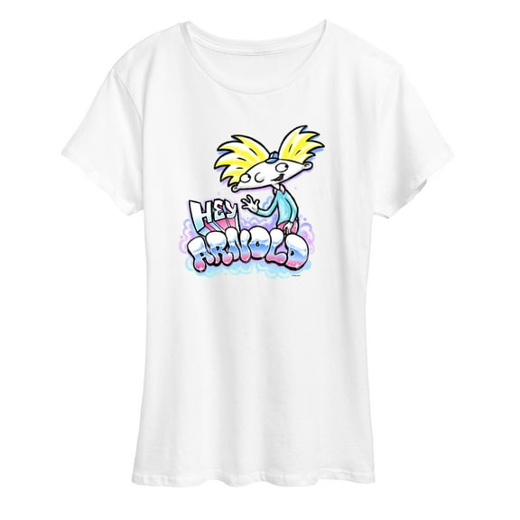 Hey Arnold! - Graffiti Arnold - Women's Short Sleeve Graphic T-Shirt