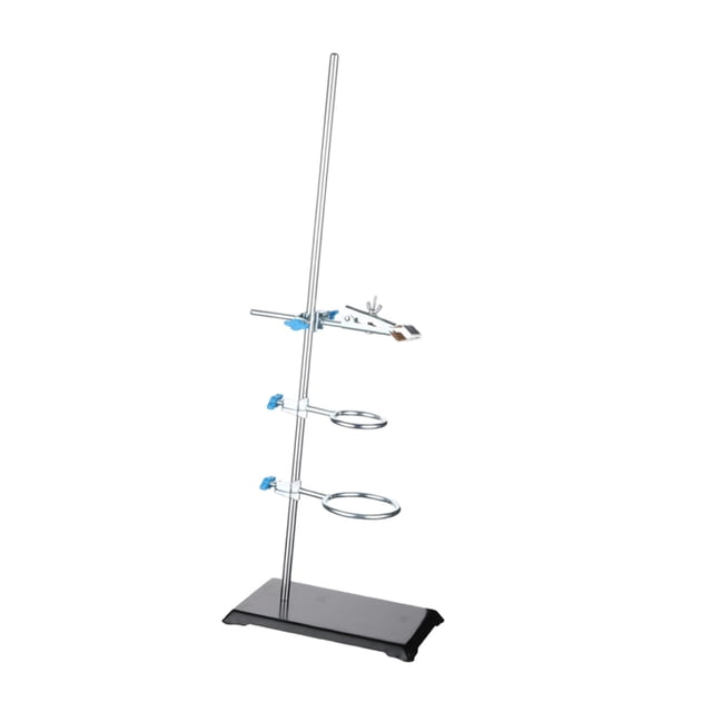 ziyahi Iron Stand Base Practical DIY Technology Lab Toys Experiment Set Stand Silver 40cm