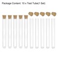 thumbnail image 4 of Unique Bargains Tube de Laboratoire en Plastique Base Ronde avec Bouchons en Liège Lot de 10 0.51x3.94 Pouces, 4 of 5