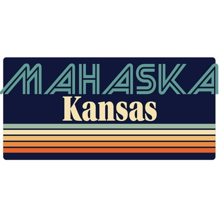 

Mahaska Kansas 5 x 2.5-Inch Fridge Magnet Retro Design