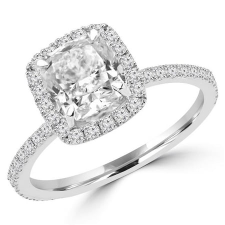 Majesty Diamonds Majesty Diamonds Md160075 3 2 14 Ctw Cushion