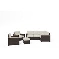 thumbnail image 2 of Homestyles 6800-411D9-T 4-Piece Sectional Set, 4PC 6 Seat, Brown, 2 of 5