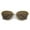 Gold / Brown, variant on sunglassLA Female Women's Open Metal Frame Slim Temple Oversize Cat Eye Sunglasses 58mm (Gold / Amber) - 58mm