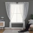 thumbnail image 4 of Modern Easy Little Rose Thread Bar Window Screen French Polyester Fiber Transparent Curtain For Living Room Bedroom Window 78.74x59.05 Inches, 4 of 9