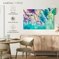 thumbnail image 5 of Elephant Stock Wisteria Flowers Wall Art - Horizontal Canvas Wall Art - Lobby Wall Decor - Floral And Botanical Canvas - Turquoise And Blue Decor - 30" x 20", 5 of 8