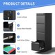 thumbnail image 4 of Negra metal 3-cajón file gabinete con lock, 4 of 7