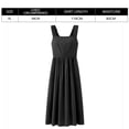 thumbnail image 2 of Vestido largo de verano para mujer, informal, bohemio, sin mangas, con tirantes finos, fruncido, con capas, largo, para playa, con cintura alta, holgado, con capas, corte A, midi, 2 of 6