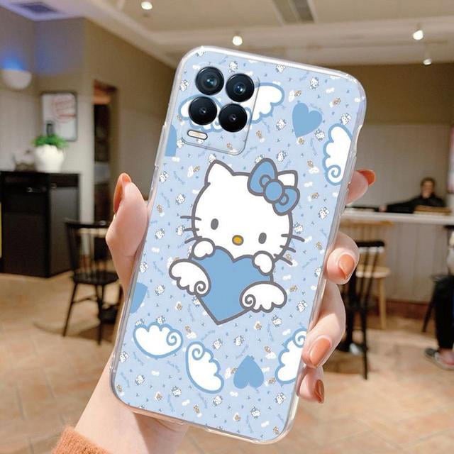 2024 Case For Realme 8 4G Shell 8 5G Bag 8 PRO Cover Cute Cartoon Kuromi Rabbit Sanrio Soft Silicone Transparent Coque For Realme 8 LXY