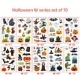 thumbnail image 3 of Halloween Temporary Cartoon Stickers for Kids - Boys and Girls Party Supplies with Fun Designs for Festive Activities - B, 3 of 8