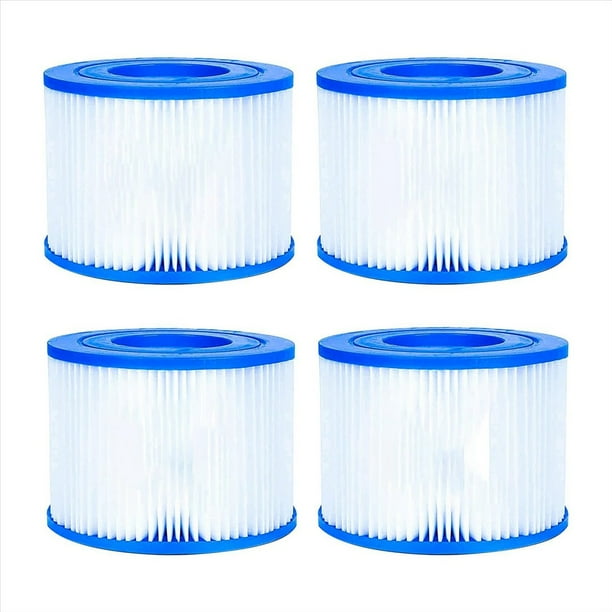Para Cartucho de Filtro de Piscina Tipo VI, Paquete de 4 Filtros de Repuesto Inflables para y SPA Compatibles con 90352E 58323E